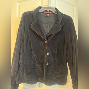 Black velvety Women's Jacket